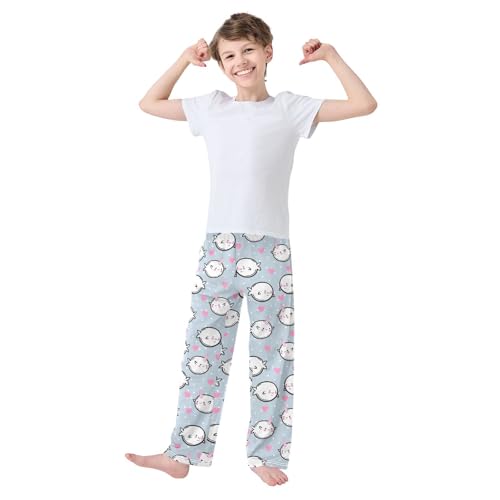 Boys' Pants Unicorn Fish Heart Long Bottoms Jogger Pants Elastic Waist Trousers with Pockets S-XL2