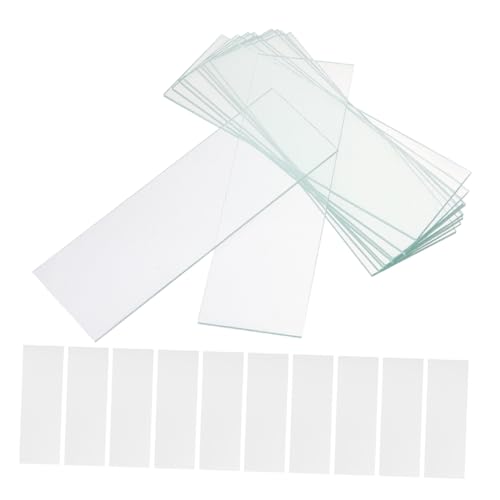KICHOUSE 50pcs Laboratory Supplies Microscope Slides for Cell Sample Glass Laboratory Microscope Slides Glass Slides for Microscope