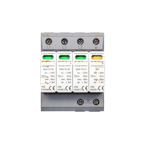 Parafoudre de protection Type T2 SPD 2P 20KA 40KA pour réseau domestique AC