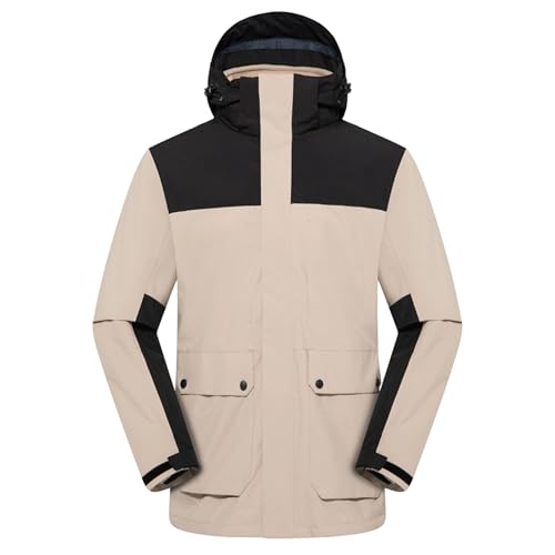 Veste coupe-vent imperméable homme chaude veste polaire à capuche