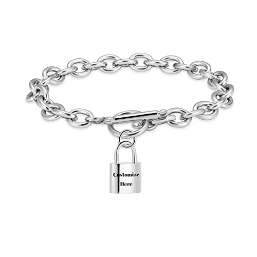 constantlife Lock Cremation Urn Bracelet for Ashes - Stainless Steel Pendant Keepsake Bracelet Memorial Human Pets Ash Holder Hand Chain Jewelry - Main Image