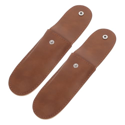 TEMPNAP Lot de 2 Étuis à Harmonica en Cuir Pu Noir, Sacoches Portables Robustes et Protectrices pour Rangement et Transport Lors de Déplacements en Extérieur