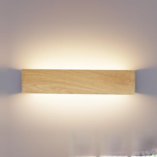 XXINLOOY Lampada da Parete LED Interni Luce Alluminio 24W 41CM Applique da Parete Interno Moderno Lampada a Muro per Camera da Letto Scale Corridoio, 3 Modalità Luce(3000K/4500K/6000K)
