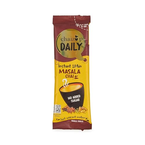 Image of Chaizup Daily 1 Min Assorted Tea Pack - 30 Sachets (No Sugar) | Elaichi & Masala Flavours | 30 Servings | 2 Packs (15 Flavours Each) | 270g