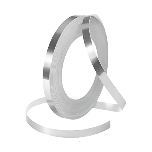 Image of Tile Self-Adhesive Decorative Tape - Plastic, Golden Silver Wall and Floor Sealing Trim, Waterproof Gap Cover for Home Decor, Ceiling Borders, and Floor Edging, Easy to Apply (silver)