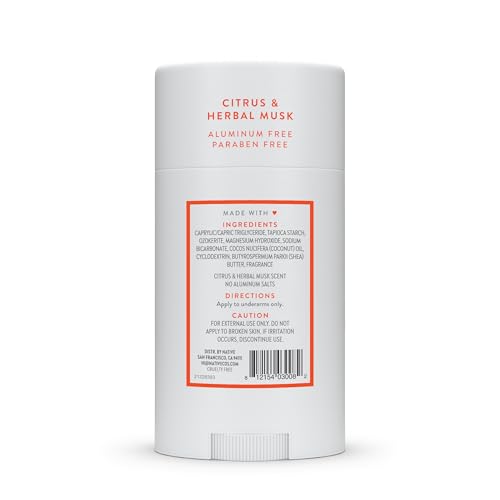 Native Deodorant Contains Naturally Derived Ingredients, 72 Hour Odor Control, Deodorant for Women and Men, Aluminum Free, Citrus & Herbal Musk 2.65oz - image 9