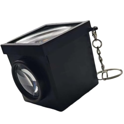 Porte-clés avec lentille optique intégrée et loupe de lecture compacte de voyage