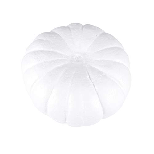 Amosfun Fake Pumpkins Pumpkins carvable Pumpkin Foam Crafts Stackable -1pc Artificial Pumpkin Realistic Pumpkin Mold for DIY Craft Harvest Halloween Thanksgiving Party Decoration Foam Pumpkins