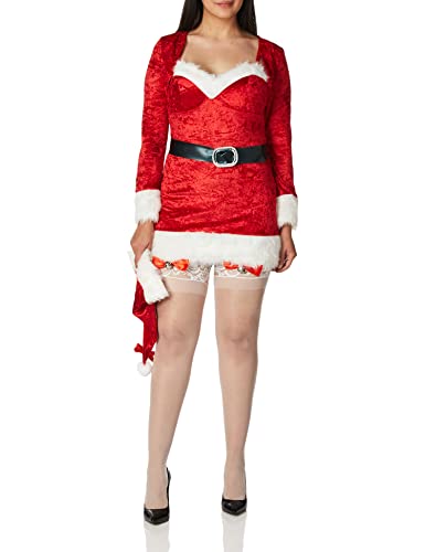 santa baby costume - large - red/white
