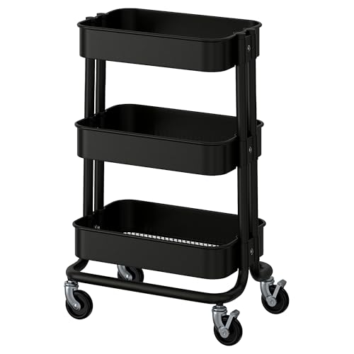 ProTuning RÅSKOG - Carrito, negro, 28 x 38 x 61 cm