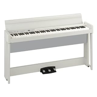 Korg C1-WH – Piano numérique 88 touches avec stand – Blanc - Les Beatles, Paul McCartney, John Lennon, RIngo Starr, George Harrison