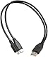Villageboom Micro USB Splitter 1 Micro USB und 1 USB C auf 1 USB A-Stecker, Micro USB Doppelstecker, Y Splitter 1 zu 2, 2 Geräte gleichzeitig Laden, 100 cm lang, Produkt mit sozialem Mehrwert (100 cm)