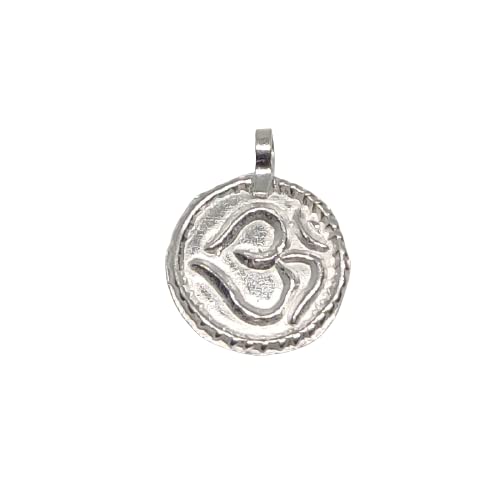 GenericOSG Presents Pure Silver Om Nazar Pendant for New Born Babies kids, Black Pure Cotton Thread Protection