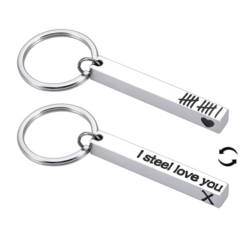 11 Year Anniversary Keychain Gifts for Boyfriend Husband Valentines Gifts for Him Her from Wife Girlfriend Christmas Stocking Stuffers Birthday Gifts for Couple Men 11 Anniversary Wedding Love Gifts