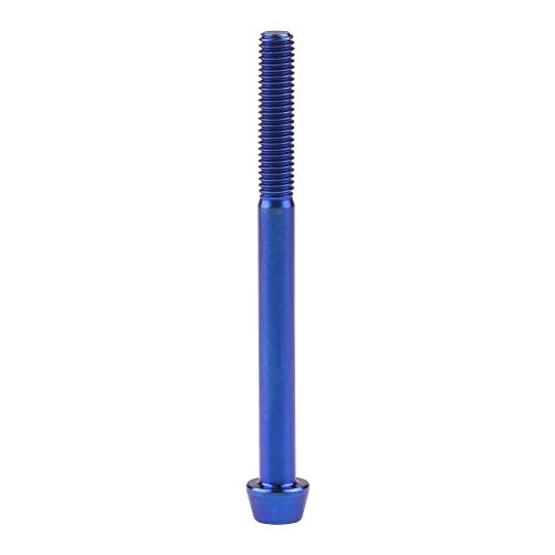 Image of Titanium Ti Bolt M5x9 16 18 20 25 30 35 40 45 50 55 60mm Tapered Head Screws pack of 4 (M5x60mm, Blue)