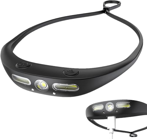 Image of Care 4 Motion Sensor LED + 2COB Head Torch USB Rechargeable Waterproof Headlamp Flashlight 350 Lumen Silicone Head Lamp for Swimming, Cycling, Camping & Trekking