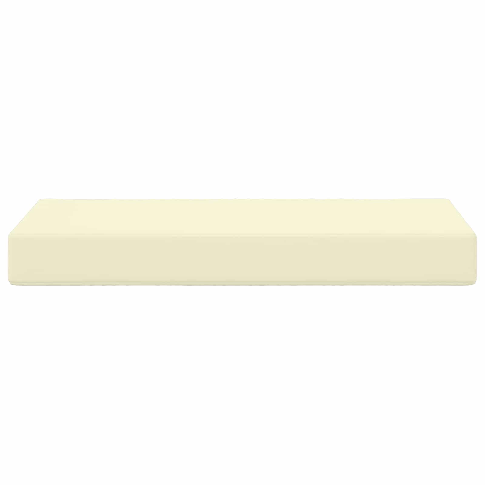 Outdoor Sitzkissen 80x40x8 cm Creme Bankauflage Gartenpolster