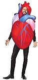 Heart Costume Ticker Soul Center Affection Organ Love Dress Up Cosplay Party Costumes, Adult One Size