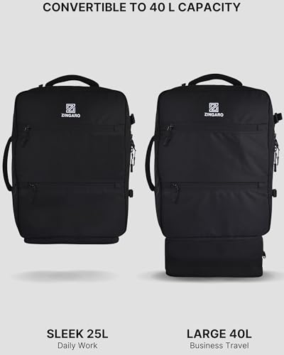 Image of Zingaro Large 40L Waterproof Anti-Theft Work Office Travel Premium Stylish Laptop 15 /16 /17 inch Backpacks Bags For Men Women