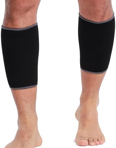 NeoTech Care Calf Compression Sleeve for Calves Support or Shin Splint (Black Color, Size M, 1 Pair)