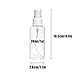 Anyumocz 30 Pack 30ml(1oz) Fine Mist Mini Clear Spray Bottles with Pump Spray Cap Refillable-Reusable Empty Plastic Bottles Travel Bottle for Essential Oils,Travel,Perfumes