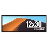 LaVie Home 12x30 Picture Frame for Wall Display, 12x30 Black Picture Frame with HD Plexiglas, 12 x 30 Frame 1 Pack, Display Frame for Vertical or Horizontal, Classic Collection