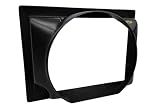 Radiator Shroud Street Stock Adjustable - Fan Shroud | 31 in Wide | 19 in Tall | 8 in Deep | Plastic Material | Black Finish