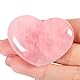 AWARDSEN 45 mm Groß Rosenquarz Herz Kristalle Edelsteine Geschenke für Frauen, Reiki Heilsteine Handschmeichler Stein für Valentinstag, Geburtstage, Jahrestag, Muttertag und Thanksgiving Tag