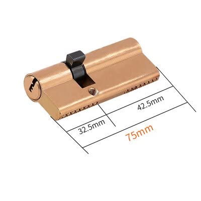 wkładka zamka, Cylinder drzwiowy zamka stronniczego AB Klucz(75mm)