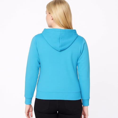 Image of Raves Womens Stylish Printed Hoodie | Trendy Cotton Fleece Hooded Sweatshirt for Women & Girls | Full Sleeve Winter Wear Pullover