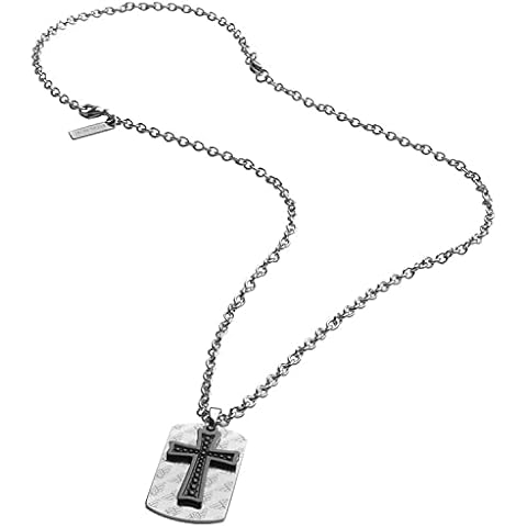 Collier Homme Police Acier Inoxydable Cover