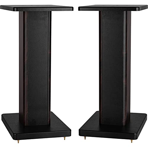 Dayton Audio Universal Wood Speaker Stand Pair (20in Walnut)
