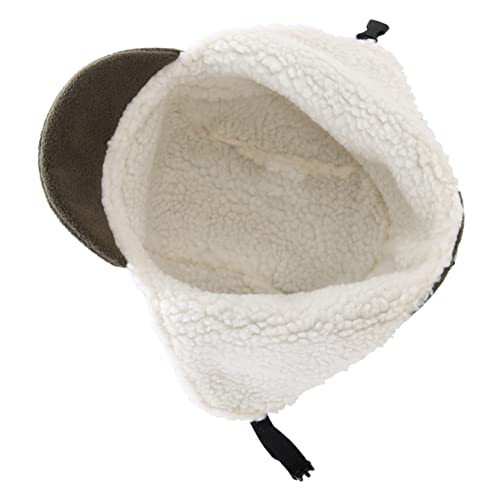 Connectyle Men's Sherpa Lined Warm Winter Hats with Visor Windproof Earflap Hat Outdoor Thermal Skull Cap Trapper Hat