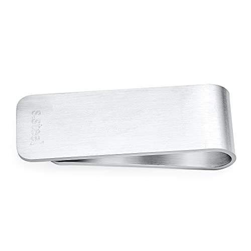 Personalized Two Tone Black Grey Wide Strong Skull, Ninja Star, Dragon Men Money Clip Card Holder Gift Father Laser Etched Black IP Silver Tone Stainless Steel Customizable2