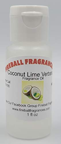 Coconut Lime Verbana~ Citrus Bouquet of Lime, Kumquat, Grapefruit, Lemon & Jasmine Scented Oil by Fireball Fragrances-1 oz bottle