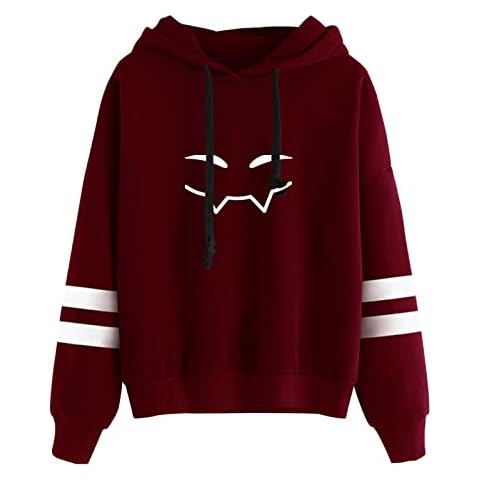 East-hai-buy Badboyhalo Pullover Hoodie Fashion Hooded Sweatshirt Hip Hop Dream-SMP Tracksuit Red Cover