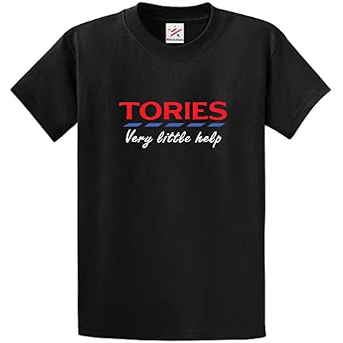 Stars and Stripes Tories Very Little Help Classic Unisex Political Support Adults T-Shirt(XXL, Black) Cover