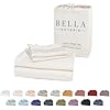 Bella Coterie Luxury Bamboo Viscose Queen Size Sheet Set | 100% Organically Grow