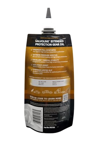 Image of Valvoline FlexFill Extended Protection Full Synthetic 75W-140 Gear Oil 1 QT Pouch