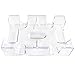 Yuanhe Clear 2 Deck Canasta Playing Card Tray-No Swivel Base