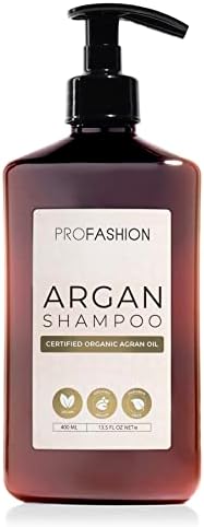 Profashion Keratin and Argan Oil Shampoo - Keratin Shampoo Curly Hair Repair - Hair Oils for Natural Hair Growth - Deeply Moisturizing Shampoo for Dry, Damaged, and Frizzy Hair -13.5 Oz