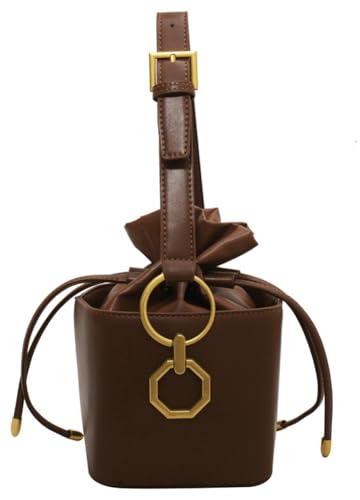 Casual Bucket Bag Trendy Crossbody Bags For Women Vegan Leather Handbags Elegant Clutch Purses Women’s Evening Bag