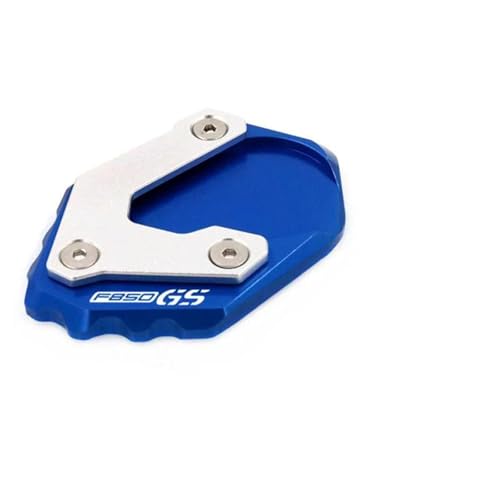 オートバイ用サイドスタンド延長キックスタンド拡張パッド に適合するF850GS F750GS 2018-2022用(Blue 1)