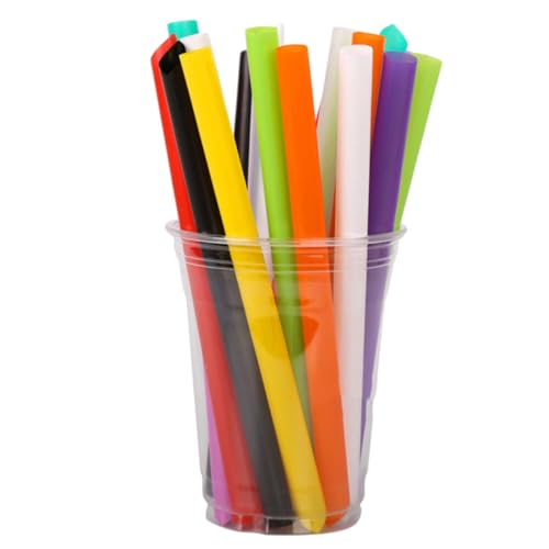 Pitillos desechables coloridos Beaupretty 200 pcs miniatura 1