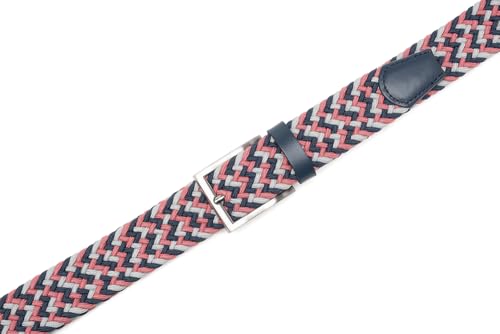 Image of Fabio Valenti Canvas Elastic Fabric Woven Stretch Braided Belts for Men Women Junior with Multicolored /Full Sizes