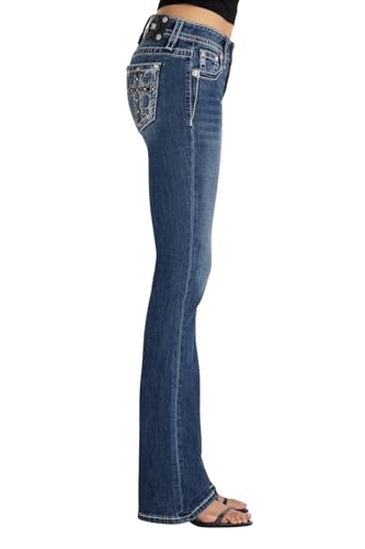Miss Me Women's Divine Edge Mid Rise Bootcut Jeans3