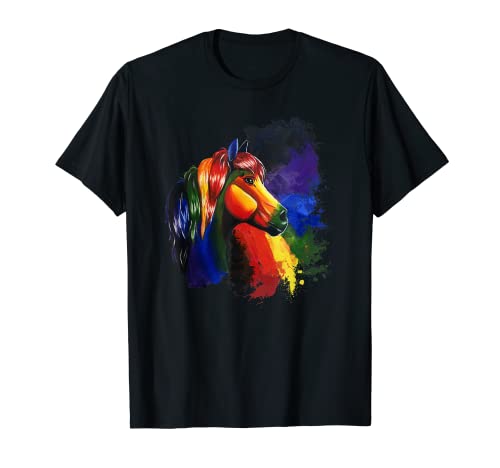 Photo de Pride and Glory Peinture cheval arc-en-ciel T-Shirt