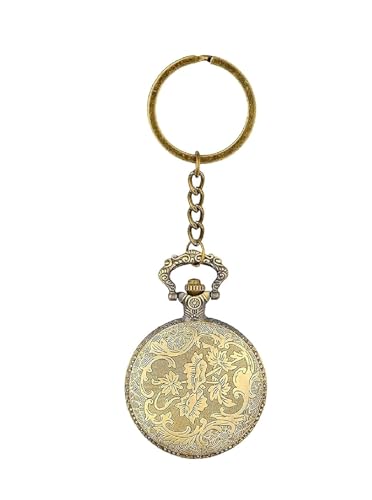 Image of Augen Premium Pocket Watch Metal Keychain Onepiece 4 Retro Vintage for Gifting with Key Ring Anti-Rust (Pack of 1)