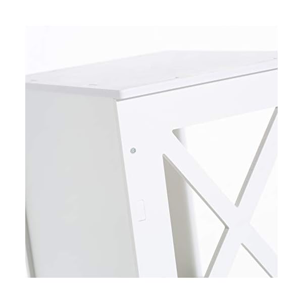 Screw Fix-Waterproof Bathroom Storage Accessories Floor Standing Cabinet Bathroom White Robust Bathroom Furniture Bathroom Toilet Silm Shelf Bathroom Organizer Tall Cupboard-H31.5xL11.8xD9.4inch - Image 10