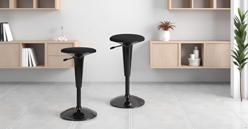 Image of We're it Ergonomic Standing Desk Stool - Height Adjustable Wobble Active Seating Chair for Sit Stand Desks, 22.5-29.5 Inches, Black